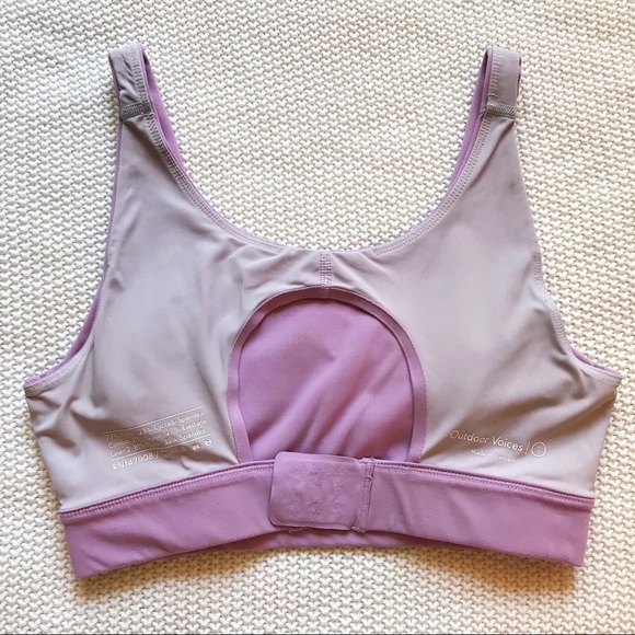 Outdoor Voices LightForm Circle Back Bra in Providence (S) - Picture 11 of 13